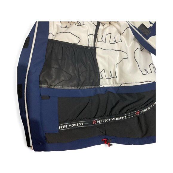 Perfect Moment polar Bear Protection Ski Jacket Size kids Y8 M hood - Picture 6 of 8